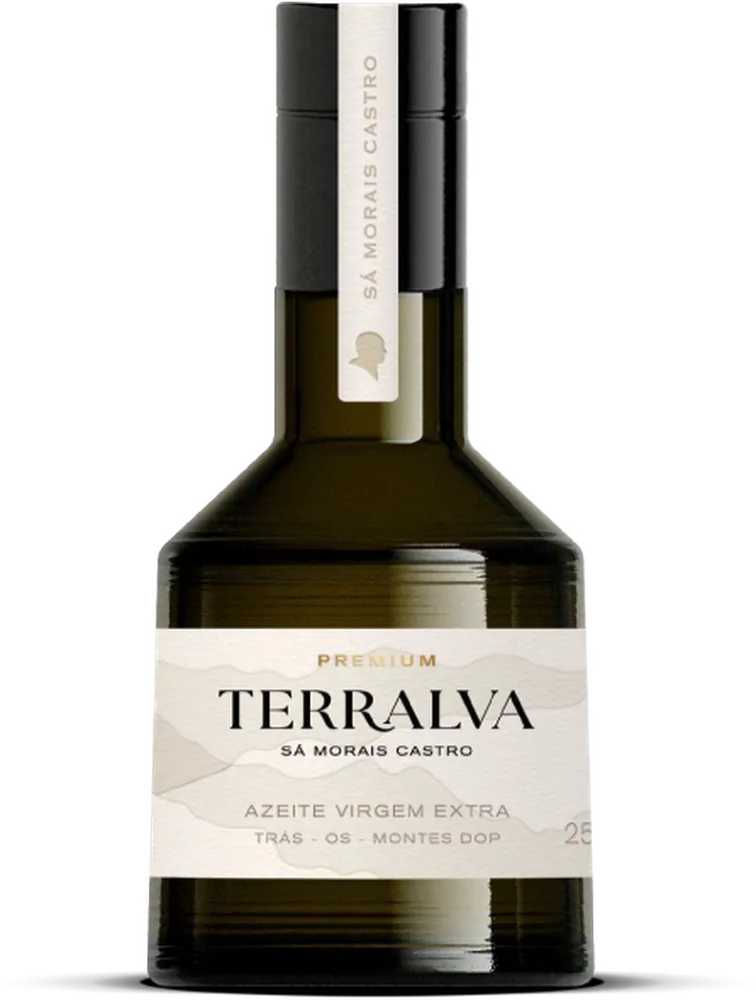 Garrafa de 250 ml de Azeite Virgem Extra DOP Trás-os-Montes Terralva.
