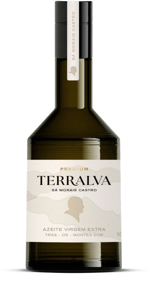Garrafa de 500 ml de Azeite Virgem Extra DOP Trás-os-Montes Terralva.
